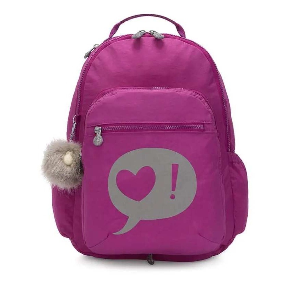 Seoul Switch 2-in-1 Reversible 15" Laptop Backpack Dark Pink New